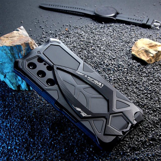 Vector Quest: Ultra Strong Military Grade Aluminum Alloy / Silicone Case For Samsung Galaxy S24 S23 S22