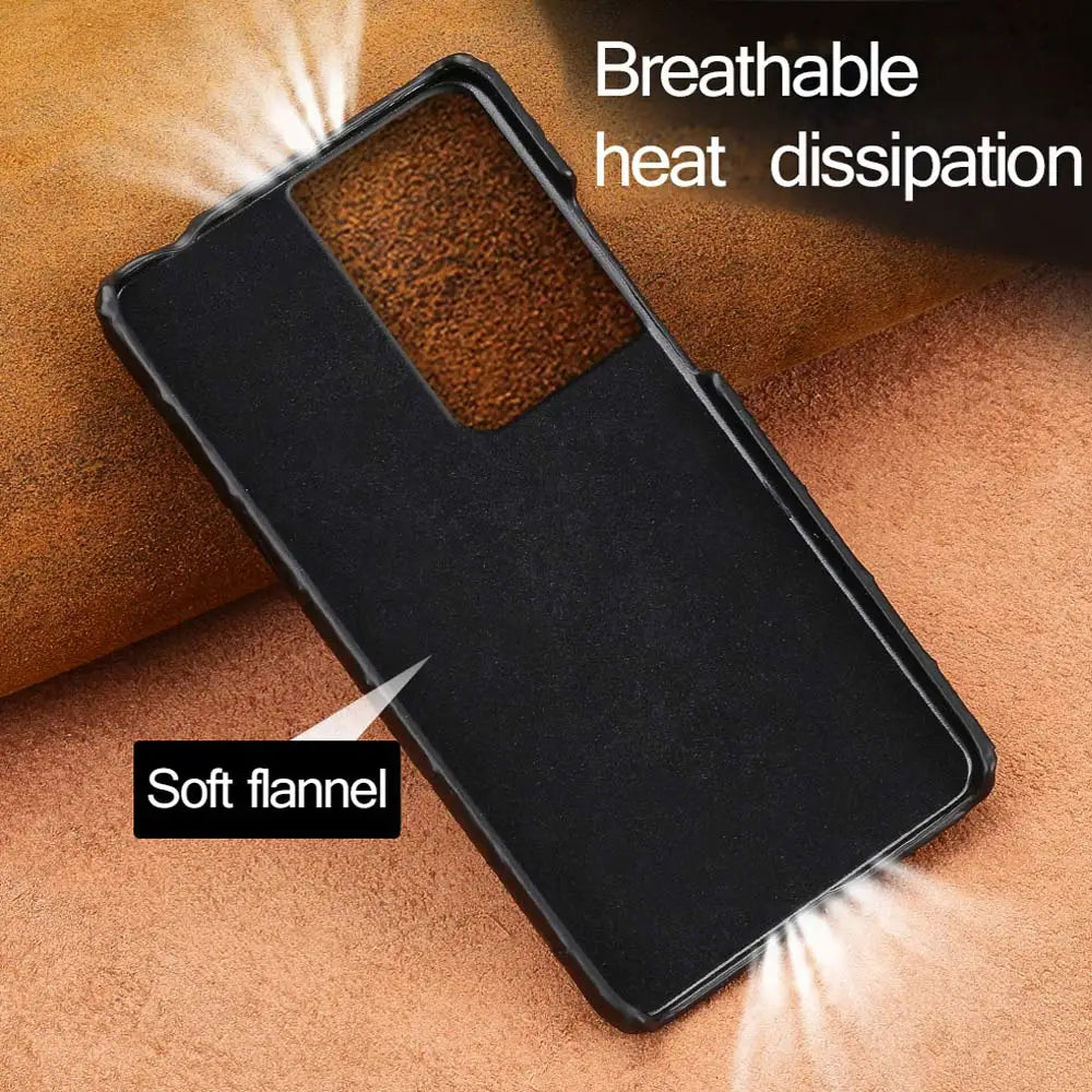 Vector Quest: Premium Crocodile Leather Phone Case For Samsung S23 S22 S21 S20