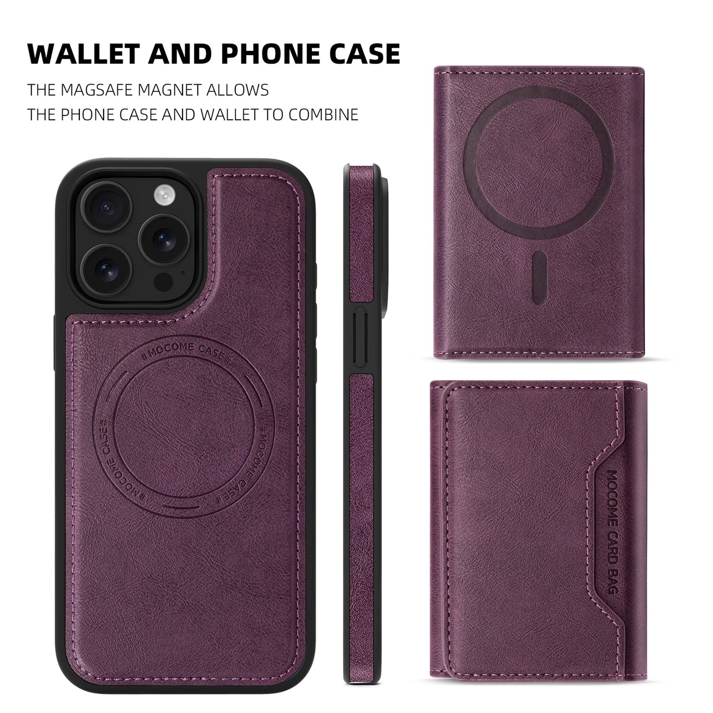Vector Quest: Magsafe Magnetic Multifunctional Card Pack Holder Phone Case For iPhone 16 15 14