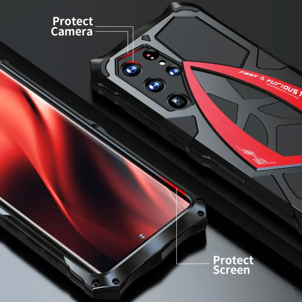 Vector Quest: Ultra Strong Military Grade Aluminum Alloy / Silicone Case For Samsung Galaxy S24 S23 S22