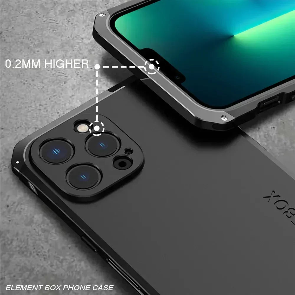 Vector Quest: Shockproof Armor Case, Aluminum Frame With PC Cover For iPhone 16 15 14