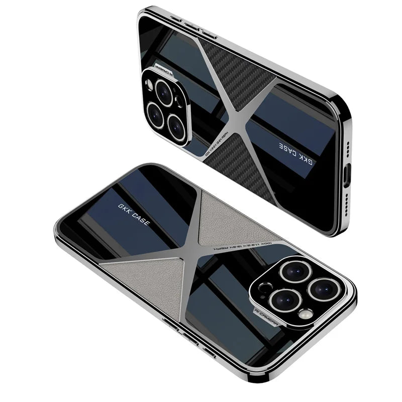Vector Quest: Electroplated frame Phone Case For iPhone 16