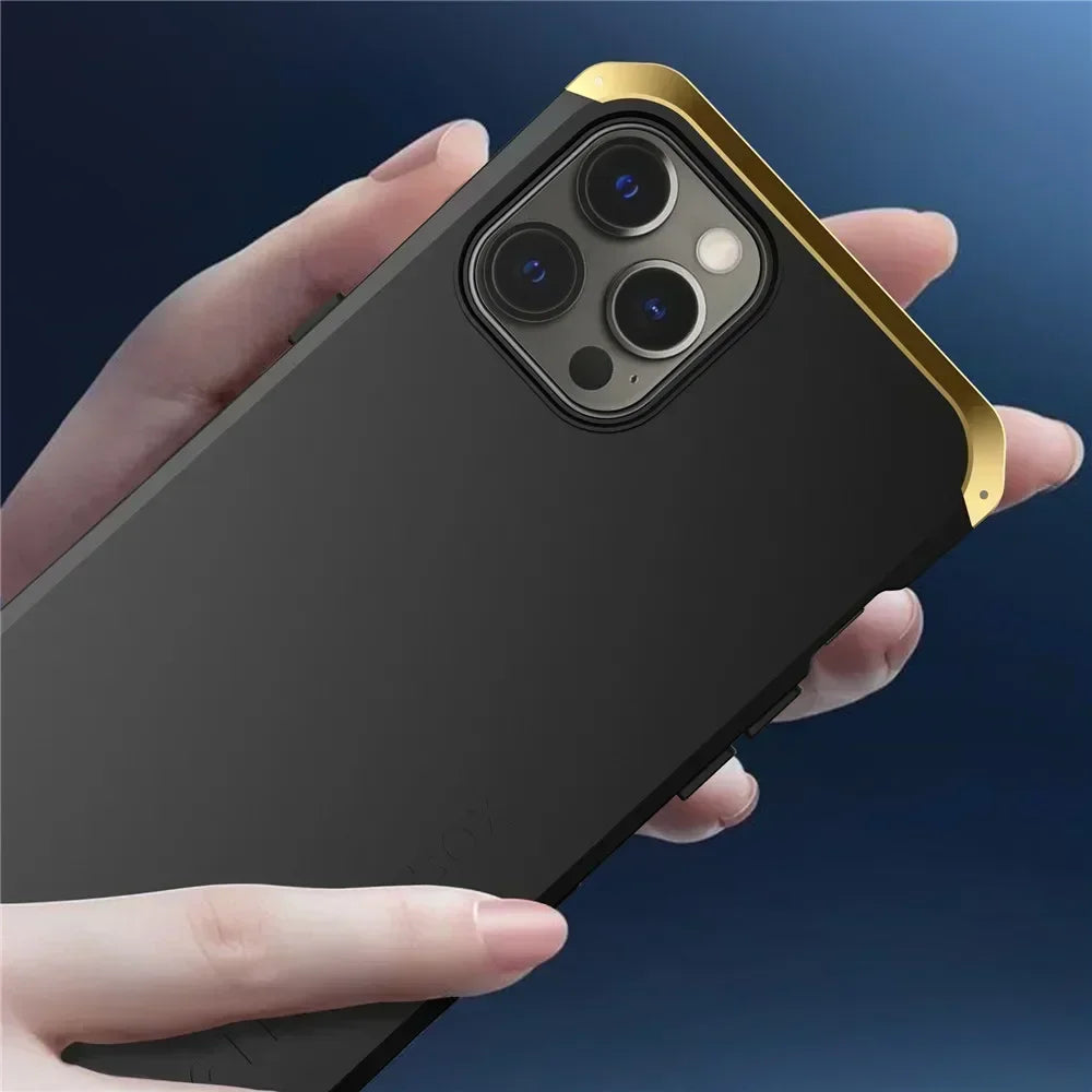 Vector Quest: Shockproof Armor Case, Aluminum Frame With PC Cover For iPhone 16 15 14