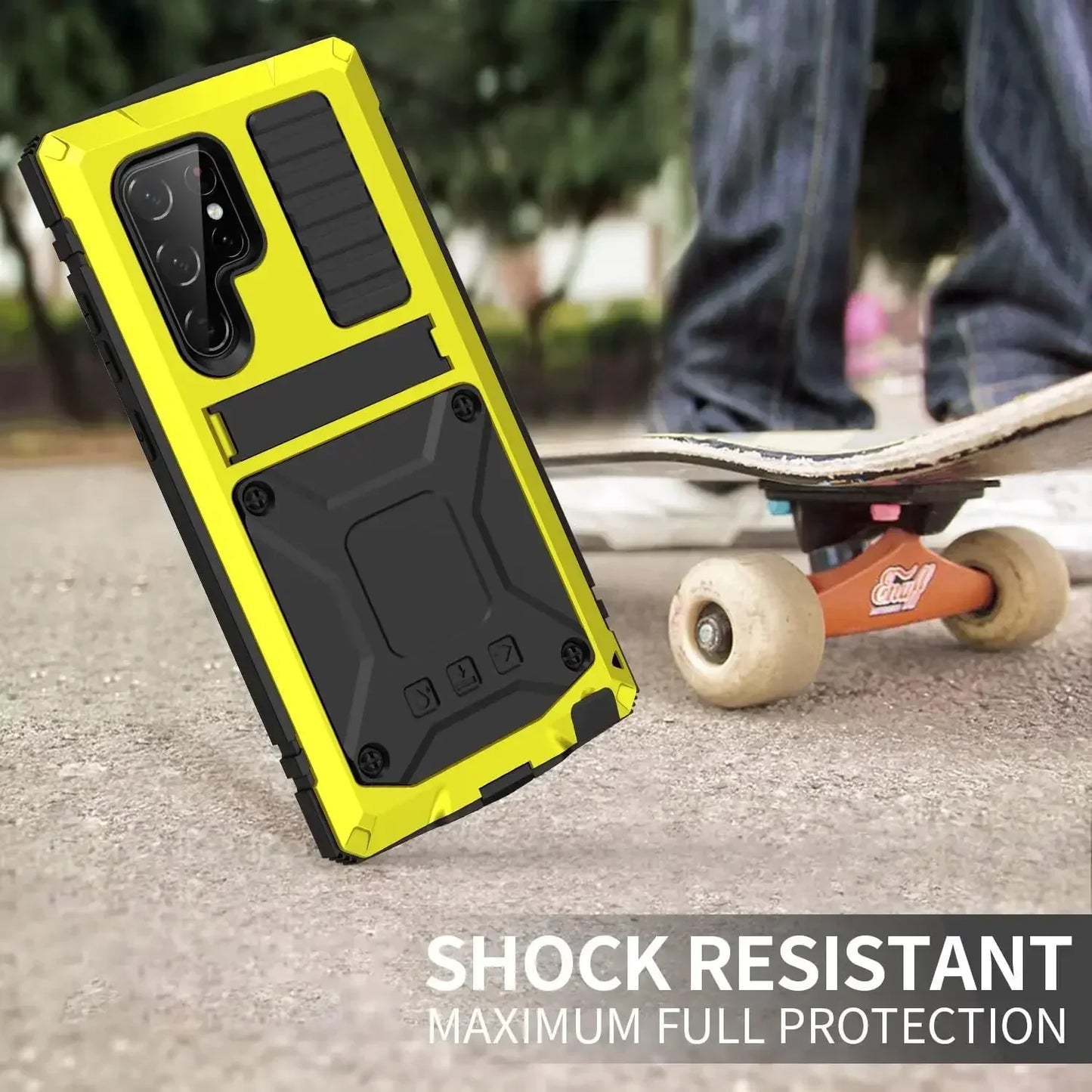 Vector Quest: Heavy Duty Aluminum Alloy Casing with 360° Armor Protection For Samsung S24 S23 S22 S21