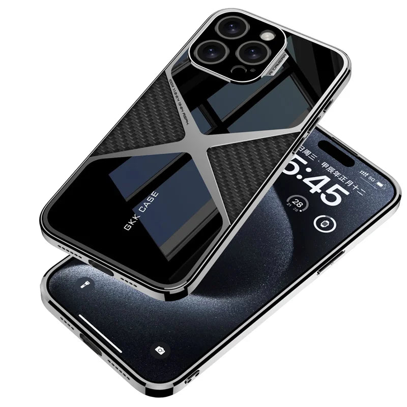 Vector Quest: Electroplated frame Phone Case For iPhone 16