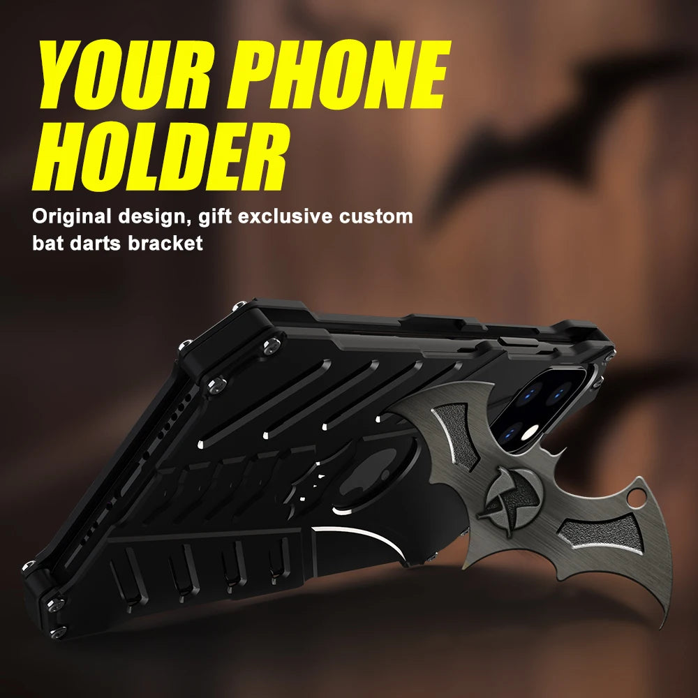 Vector Quest: Luxury Shockproof Cover Aluminum Alloy Armor case For iPhone 15 14 13 12 11