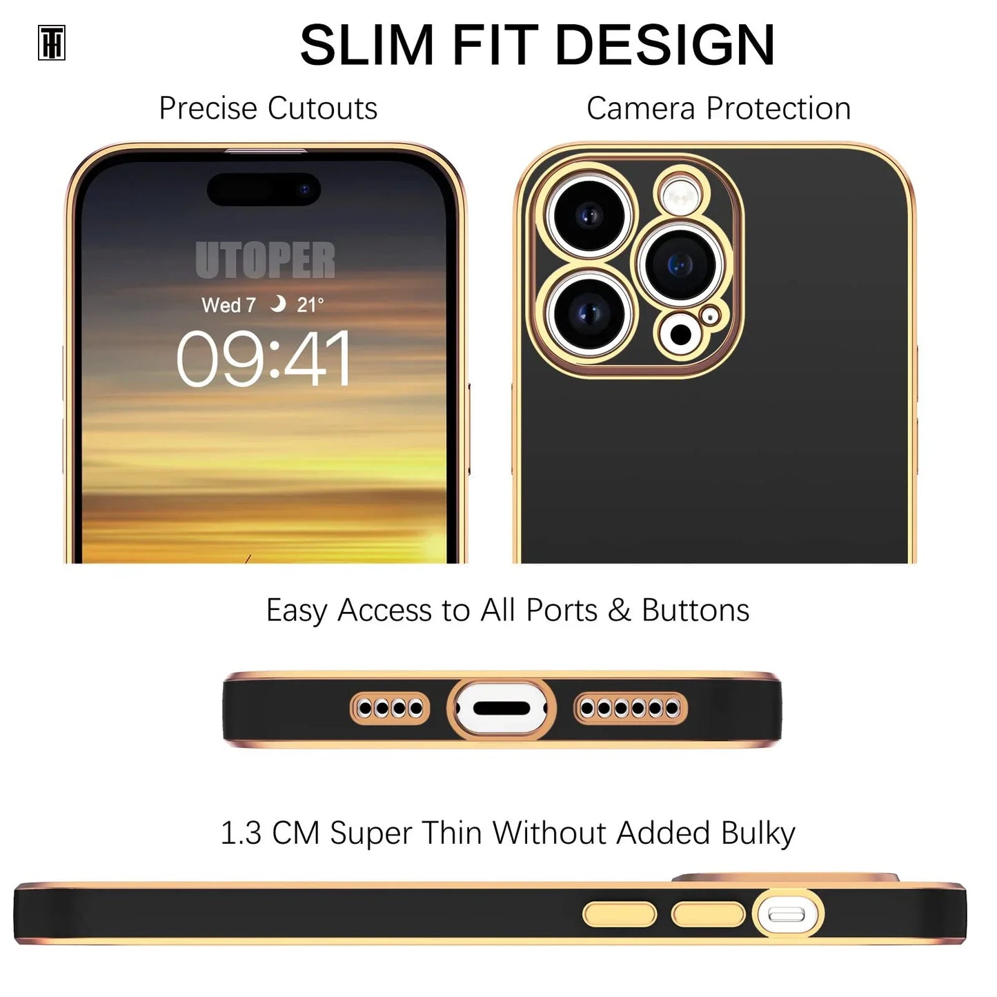 Vector Quest: Luxury Case, Glossy Shockproof Protective Cover For iPhone 16 15 14