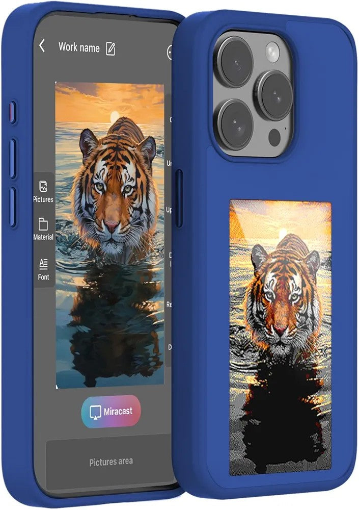 Vector Quest: Screen Projection phone Case with AI Smart technology, changeable imagery iPhone 16 15 14