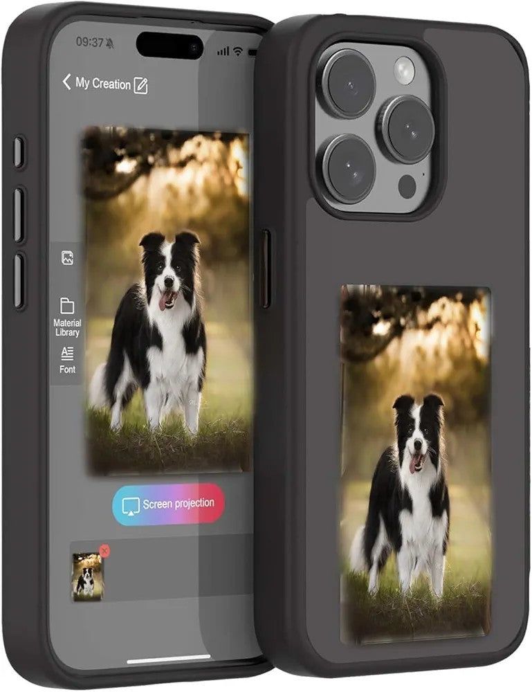 Vector Quest: Screen Projection phone Case with AI Smart technology, changeable imagery iPhone 16 15 14