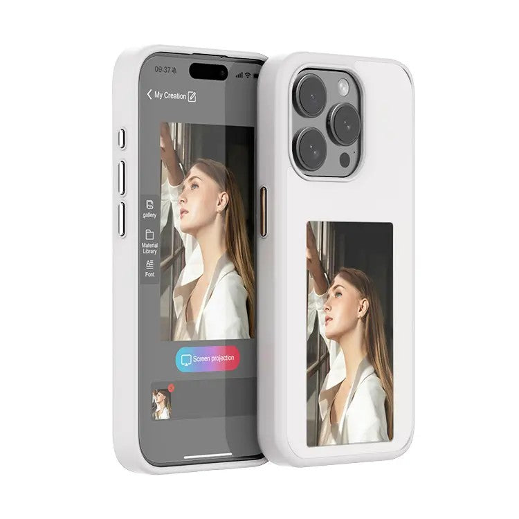 Vector Quest: Screen Projection phone Case with AI Smart technology, changeable imagery iPhone 16 15 14