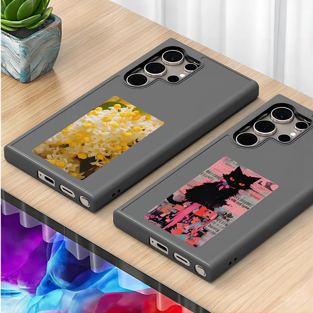 Vector Quest: Screen Projection phone Case with AI Smart technology, changeable imagery Samsung S24 S23